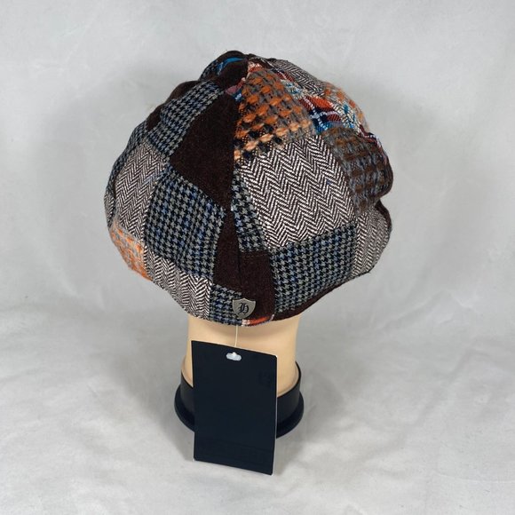 HEADERS  Flat Cap Classic Patchwork Pattern NWT - Picture 4 of 8